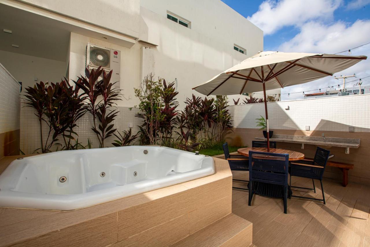 Apto Com Jacuzzi Na Beira Mar De No Branco Haus Apartamento *